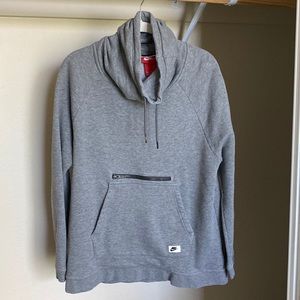 Grey Nike Cowl Neck Sweatshirt
